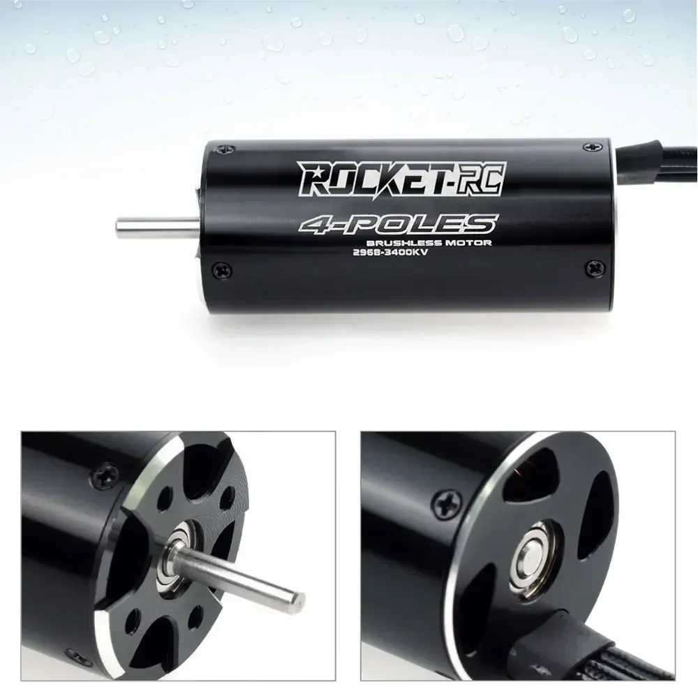 Rocket-RC 2968 RC Лодка Водонепроницаемый бессенсорный бесщеточный двигатель 3400KV 3800KV