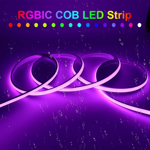IP68 Водонепроницаемая адресная светодиодная лента RGB 12 В 24 В WS2811 RGB IC COB Световая лента Высокогибкая светодиодная лента для улицы