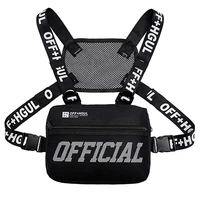 fashion streetwear men hip hop chest bag tactical two straps chest rig bags trendy style rectangle women chest utility pack