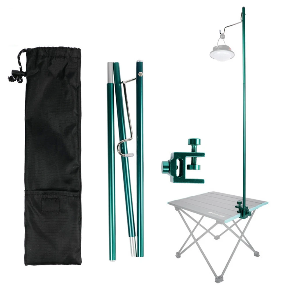 

Collapsible Lantern Stand Lamp Tripod Green Camping Lamp Bracket Lamp Holder Hanger Fishing Camping Hiking Portable Accessory