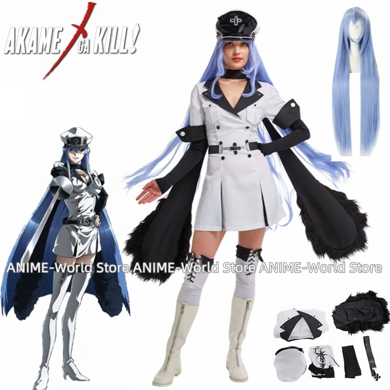 

Anime Akame ga KILL Cosplay Esdese Esdeath Cosplay Costume Halloween Uniform Carnival Party Suits Outfits Hoodue