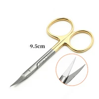 shi qiang gold handle surgical scissors double eyelid scissors straight bending scissors surgery stitches removal express ophtha