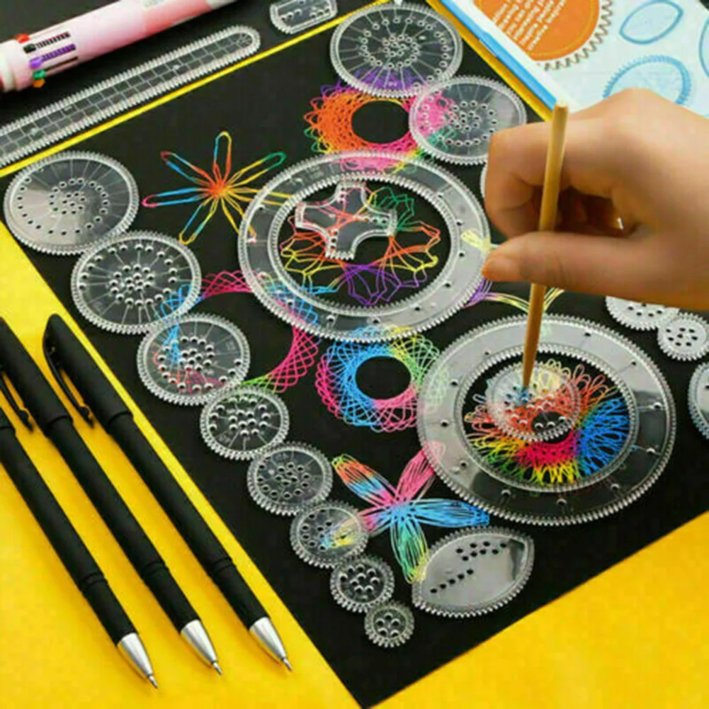 

Enhance Your Drawing Skills with this 22x Circle Drawing Template Spiral Line Drawing Designed for Easy Tracing and Creating