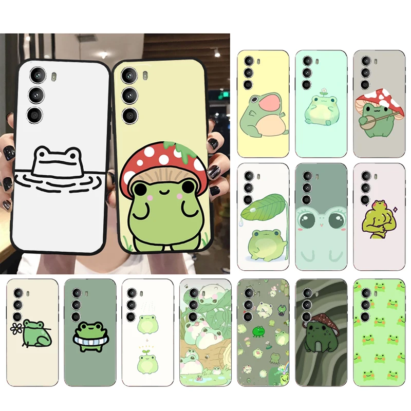 

Phone Case for Motorola G72 G13 G32 G53 G51 G71 G31 G41 G22 G60 G52 G200 GStylus G30 G10 G20 G50 G Pure Cartoon Frog Case
