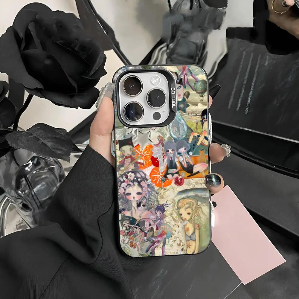 Чехол для телефона Aya Takano японского художника матовый цвет серебристый Samsung S24 S25