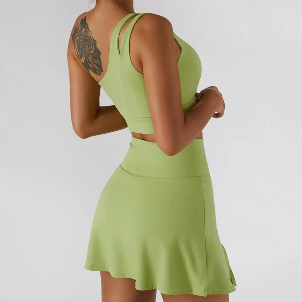 Женский костюм для тенниса из 2 предметов спортивная одежда тренажерного зала