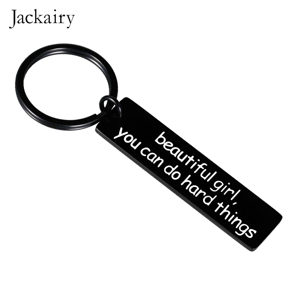 Вдохновляющие брелки, подарки для девушки, подружки, дочери, подвески из нержавеющей стали, ювелирные изделия, брелок, подарок на день рождения и Рождество для подростков