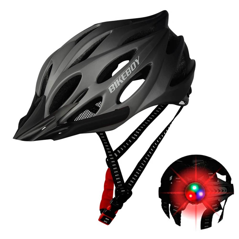 Велосипедный шлем со светодиодной подсветкой профессиональный ультралегкий для