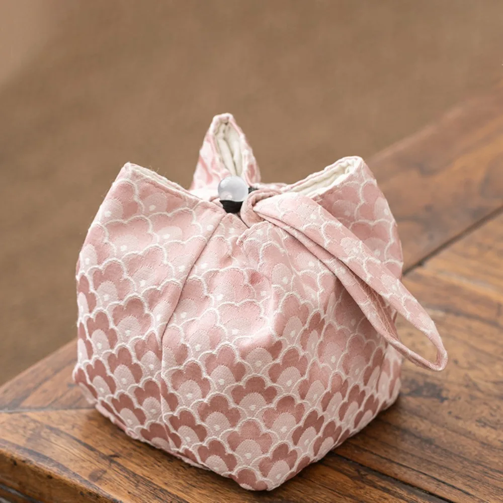 

Тканевый чехол для чайной чашки в китайском стиле с принтом, портативная сумка для хранения чайной посуды, устойчивая к разрыву, многофункциональная сумка для мелких предметов