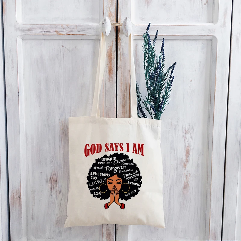 

God Says I Am Shirt Black Women Tees Vintage Streetwear Christian Women Praying Shirt Gothic Fashion T Shirt Aesthetic L