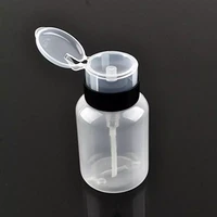 210ml empty pump dispenser acrylic gel polish remover cleaner liquid container storage small pressure bottle storage bottle