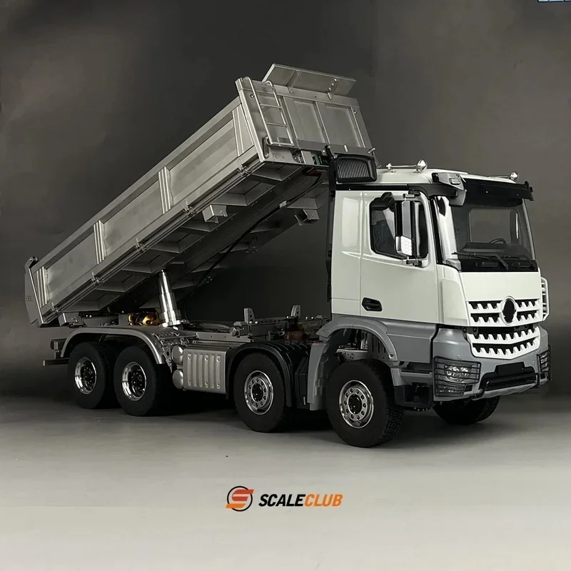 Scaleclub Model 1/14 For Mercedes-Benz Arocs 8x8 3-Way Hydraulic Dump Truck Tamiya Lesu Rc Trailer Tipper
