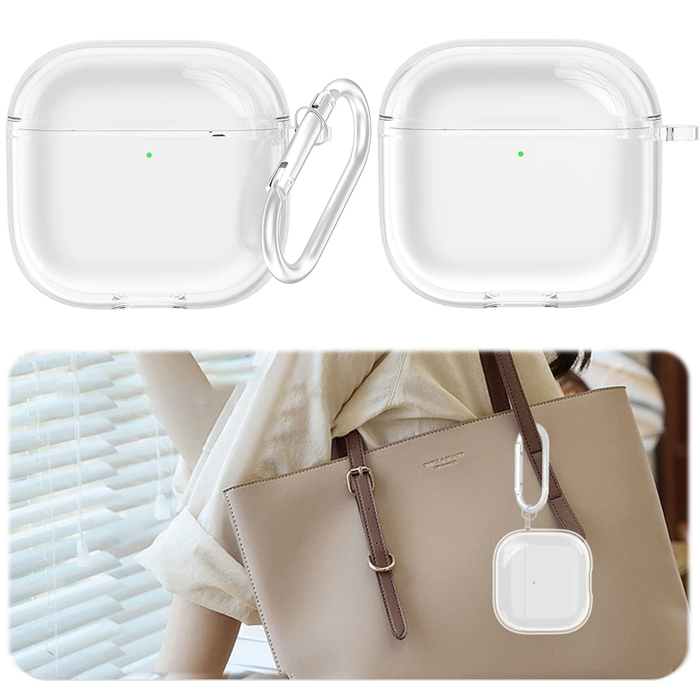 Противоударный прозрачный чехол для беспроводных наушников Apple AirPods 4 (2024)