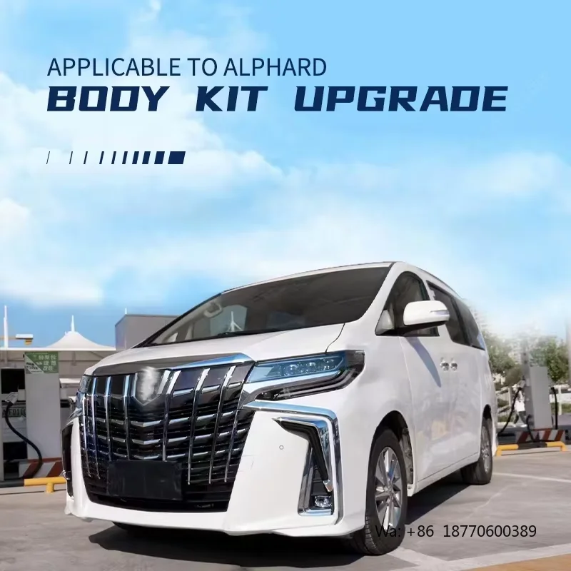 Фото Комплект внешних аксессуаров для автомобиля в стиле «Мона Лиза» для Toyota Alphard 2018-2021 годов выпуска (обновление) №3