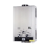 high quality tankless 8l economic flue type gas hot water heater