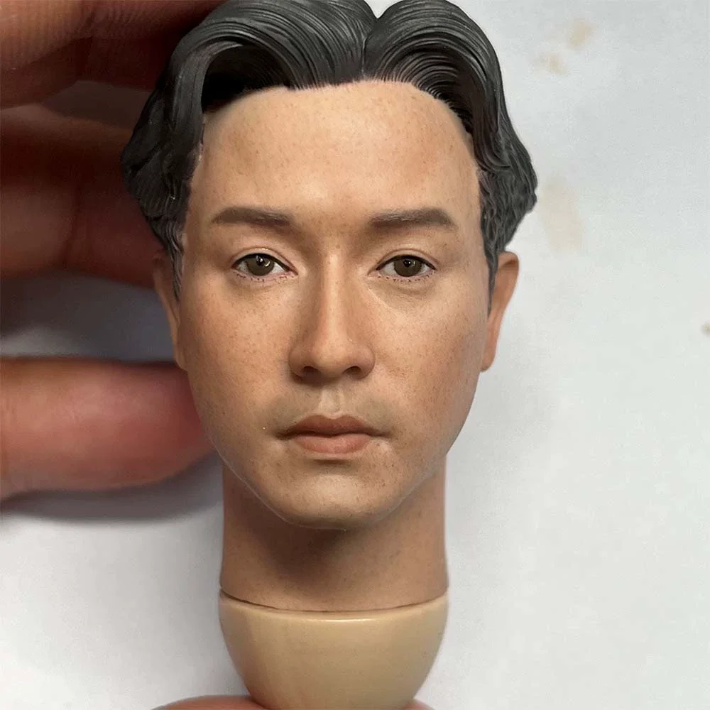 

1/6 Мужская голова, лепка Лесли Cheung ASia Singer, модель масштаба 1/6, резная деталь, подходит для 12-дюймовых экшн-фигурок, игрушки