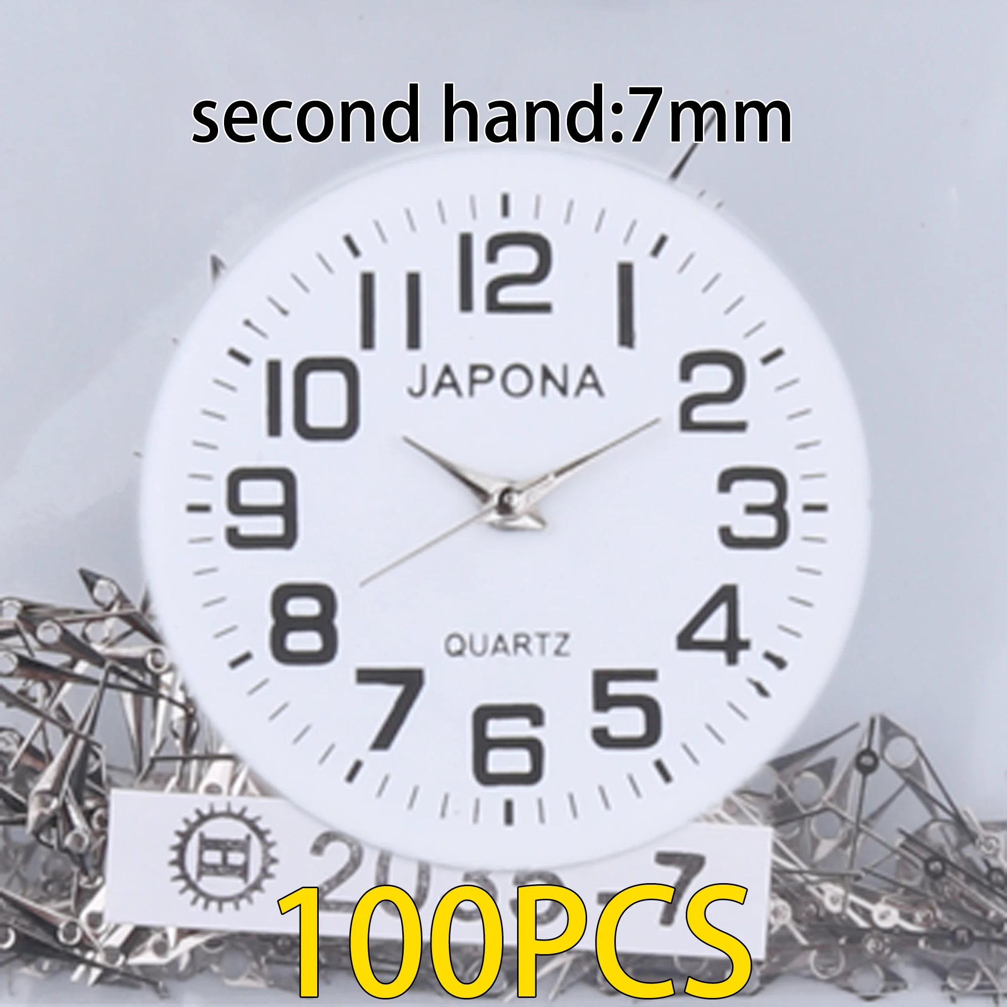 100pcs watch hands silvery Watch hand Watch pointer 2035 watch hand, applicable PC21 hand sl68 hand gl68 hand sl39 hand