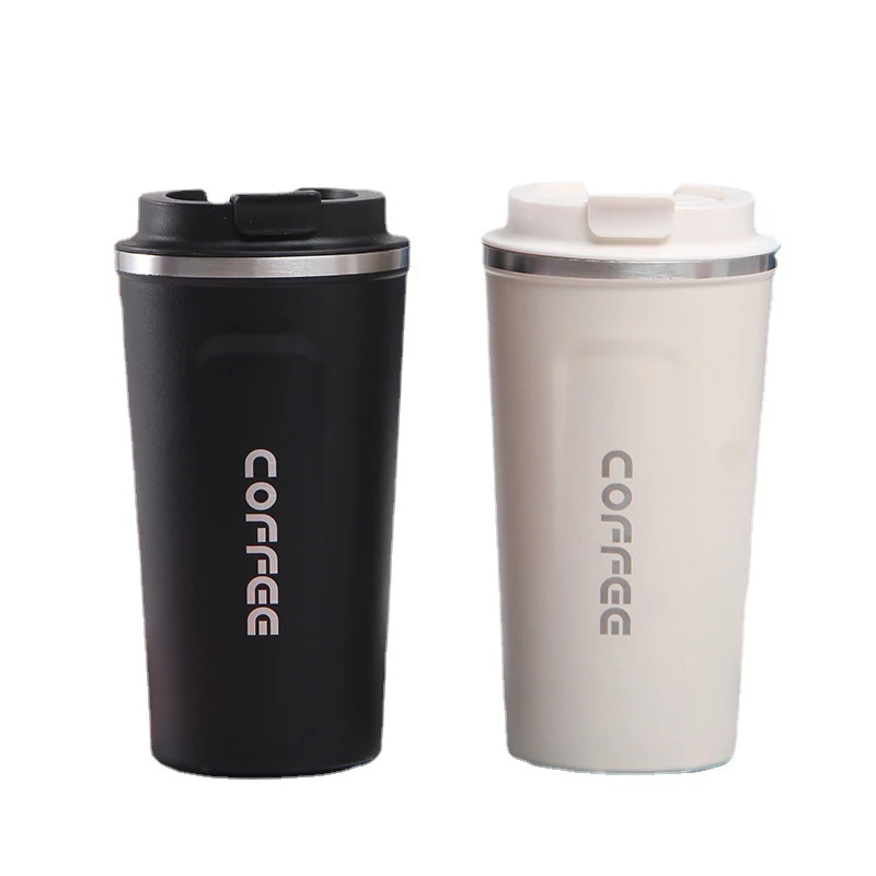 

Portable Office Cup Simple Water Cup 380/510ml For Tea Coffee Water Bottle Travel Thermal Mug Cups New Stainless Steel Cup 2023