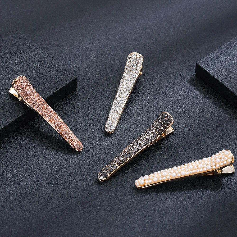 

1pcs Crystal Clips Bling Crystal Hairpins Headwear For Women Girls Rhinestone Hair Clips Pins Barrette Styling Tools Accessories