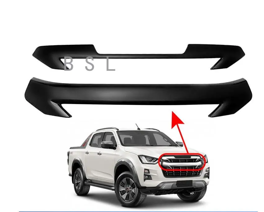 

For Isuzu D-MAX DMAX 2021 2022 2023 Front Upper Grille Racing Bumper Grill Inserts Cover Trim Exterior Accessories Car Styling