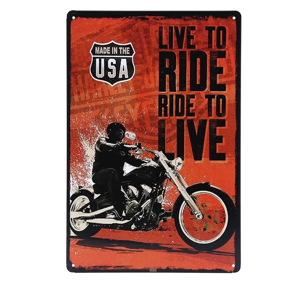 

Классические американские мотоциклы, металлические знаки, мотор, настенный постер, дорога для матери, винтажный стиль, Декор для дома и клуба YJ124