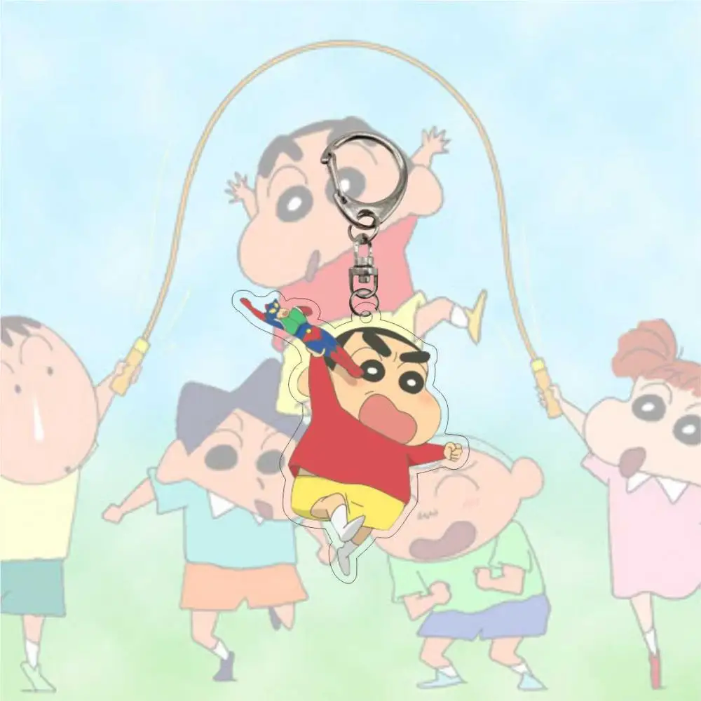 Kawaii Crayon Shinchan аниме брелок Подвеска мультфильм милая фотография искусственные