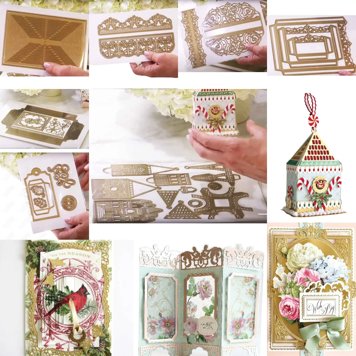 

Collection Of Beautiful Patterns Metal Cutting Die DIY Molds Scrapbooking Paper Making Cuts Crafts Template Handmade Decoration