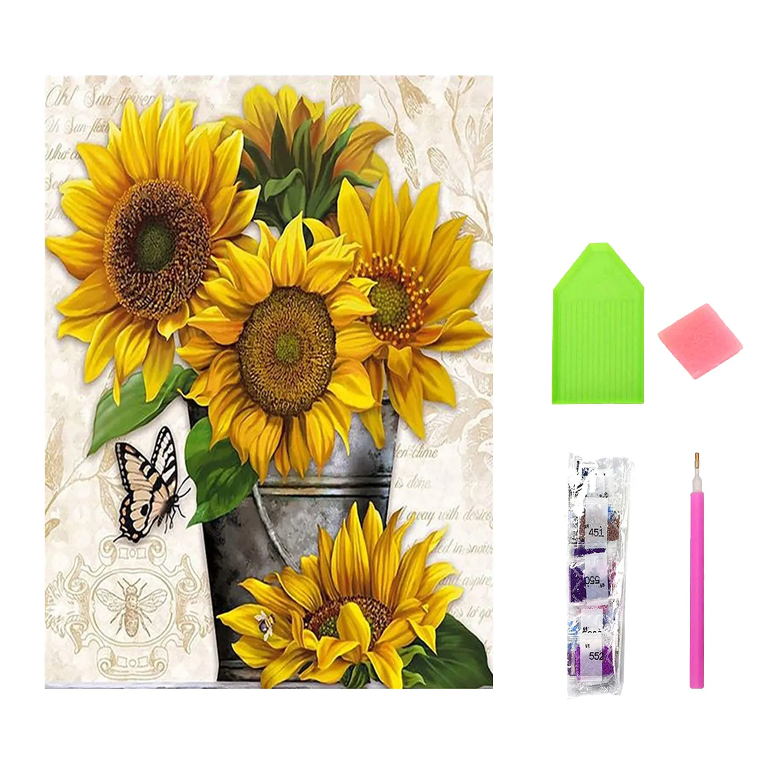 

5D подсолнухи рисунок расслабляющий Начинающий дом для взрослых искусство подарок Настенный декор полная дрель алмазная живопись набор рук...