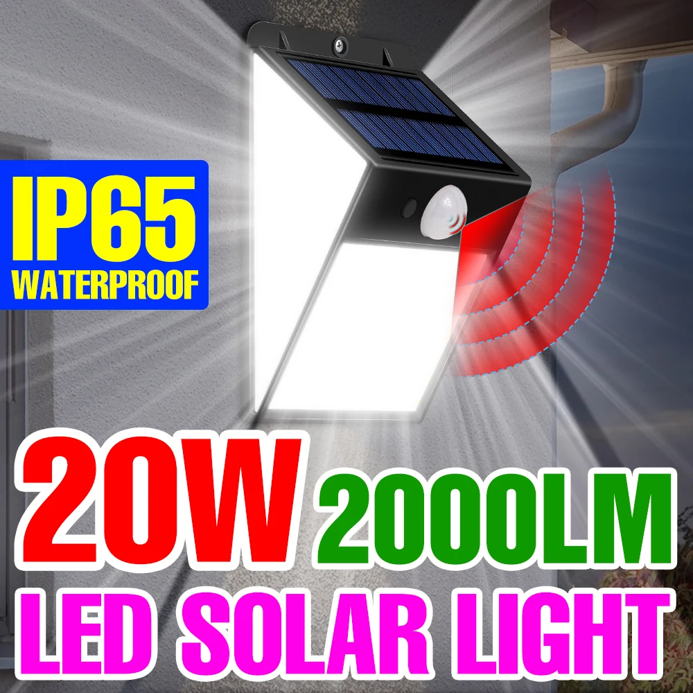 

Solar Lamp LED Wall Light Outdoor Solar Spotlights Solar Powered Lantern IP65 Waterproof Light Led Exterior Garden Decoration