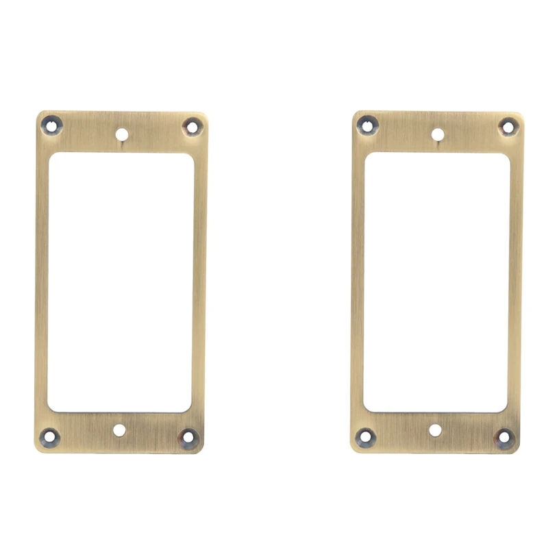 

2Pcs Humbucker Pickup Frame, Mounting Ring Cover Frame For Electric Guitar, Brass Metal