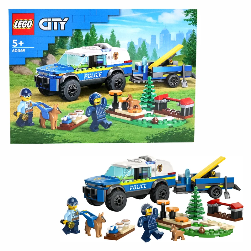 LEGO 60369 Мобильная городская полиция обучение собакам внедорожник игрушечный