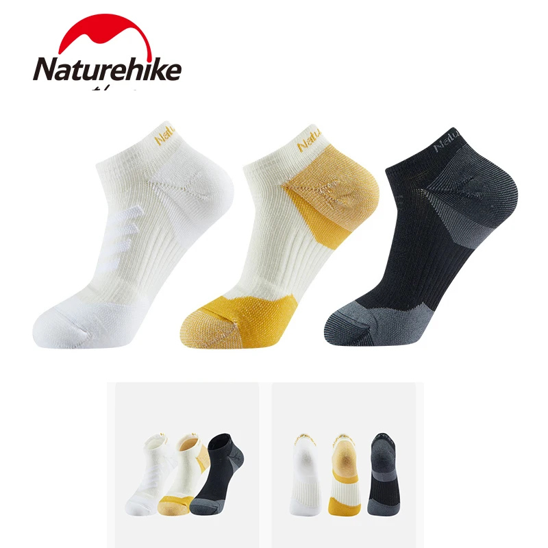 Короткие носки Naturehike спортивные чулки унисекс с низким вырезом до щиколотки для