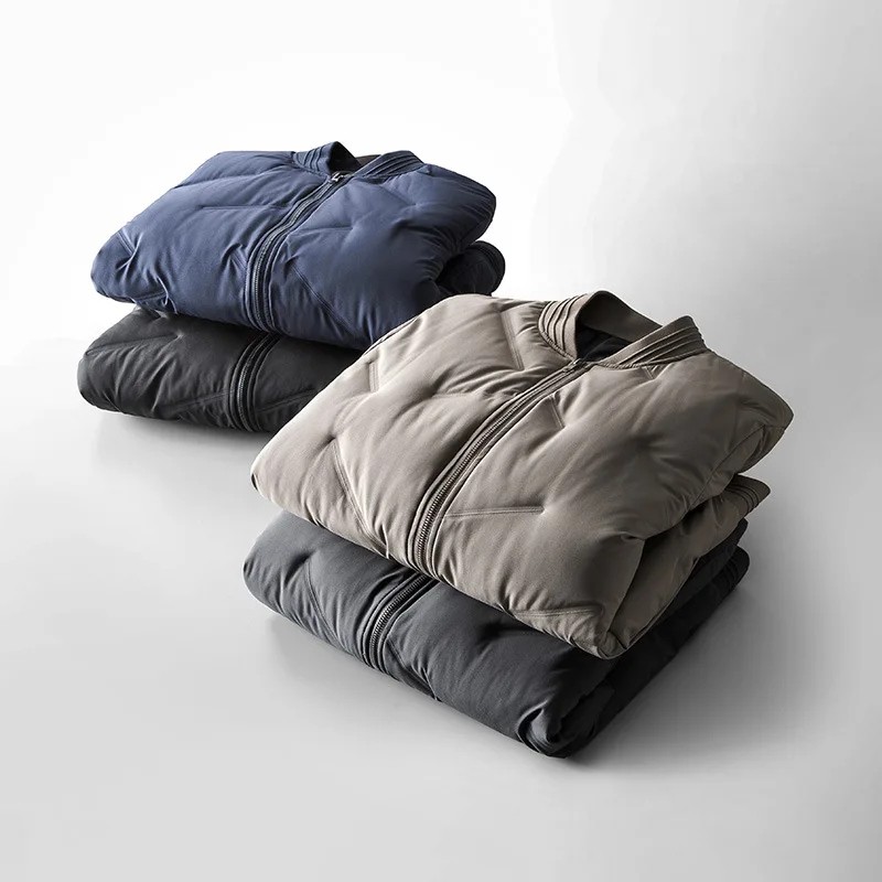 Down Jacket Men's Casual Down Jacket Men's Short Thickened Middle-aged Jacket Men's Coat