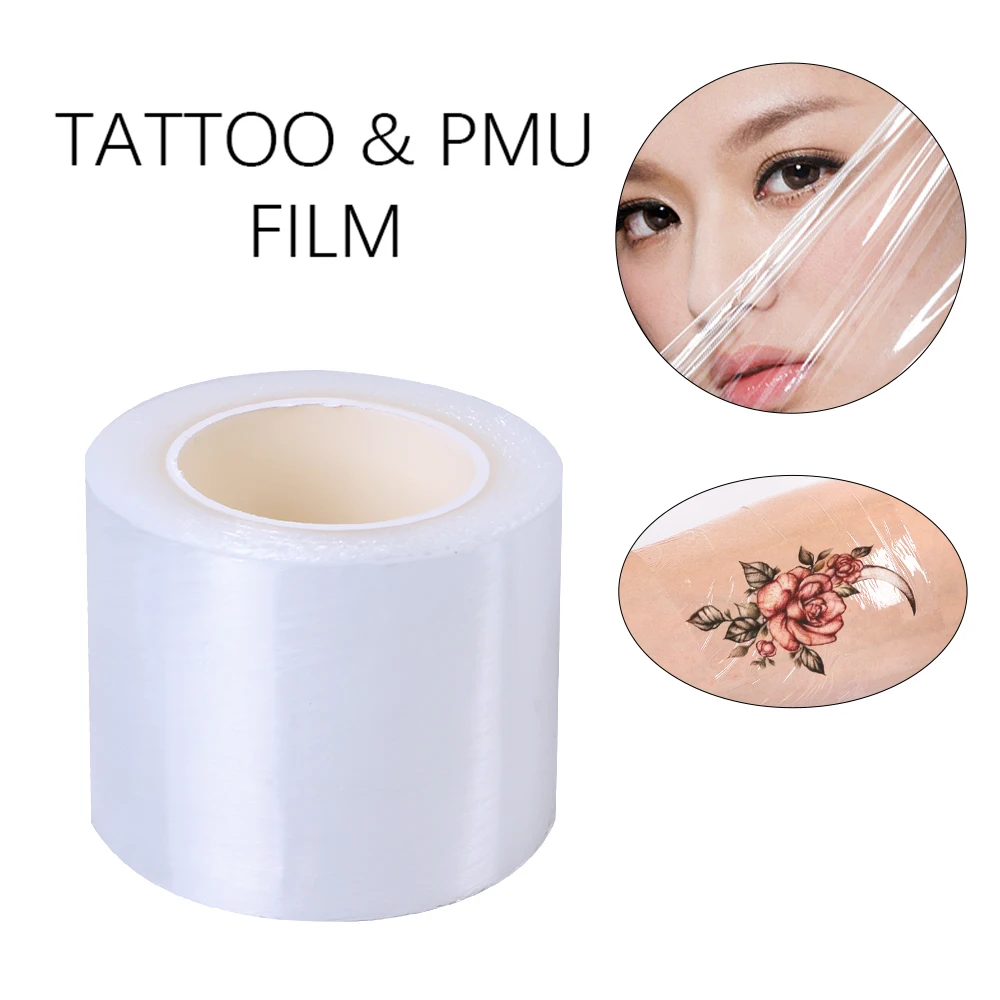 

10Pcs 40MM*200M Tattoo Plastic Wrap Cover Preservative Film Semi Permanent Makeup Tattoo Lip Eyebrow Tattoo Protect Accessory