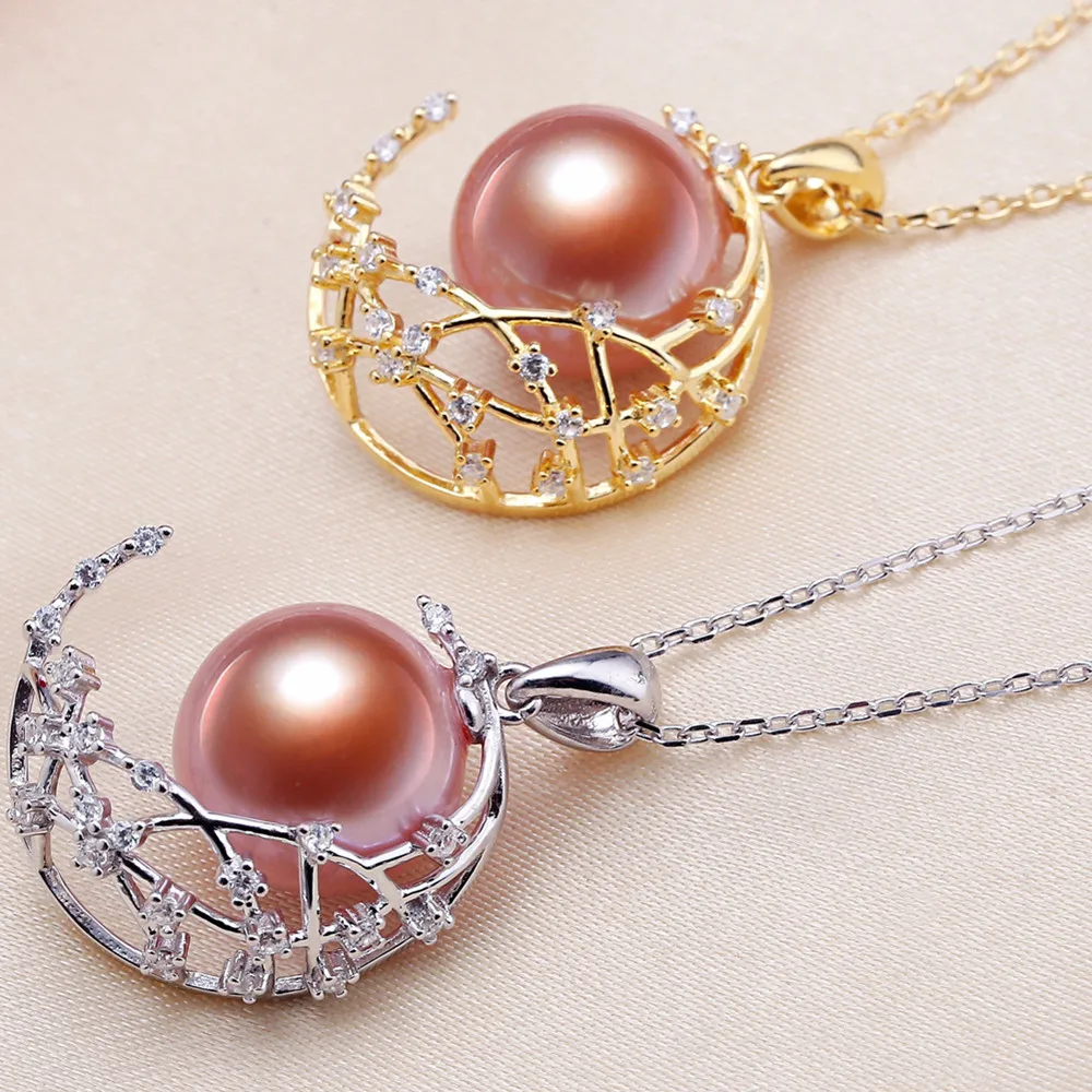 Кулон в стиле Луны высокого качества и красивый темпераментный жемчужный кулон