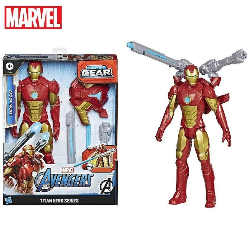 

Avengers Marvel Titan Hero Series Blast Gear Iron Man Action Figure 12 Inch Toy with Launcher 2 Accessories and Projectile E7380