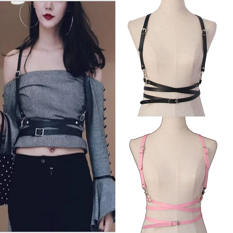 

2022 модный тренд для женщин и мужчин, готические ремни ручной работы из искусственной кожи, бондажные поясные ремни, стильные аксессуары в ст...