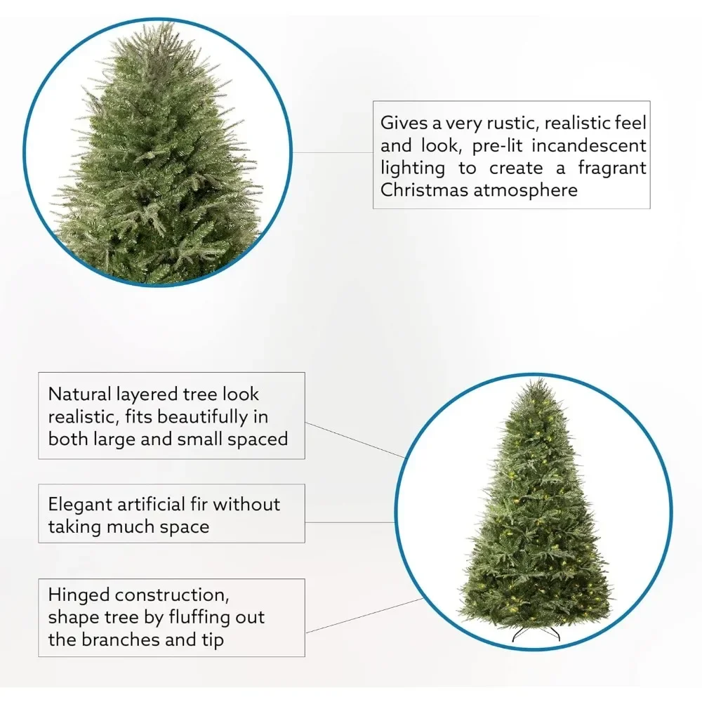 Искусственная рождественская елка Camden длиной 7 5 футов с ножной педалью 2755