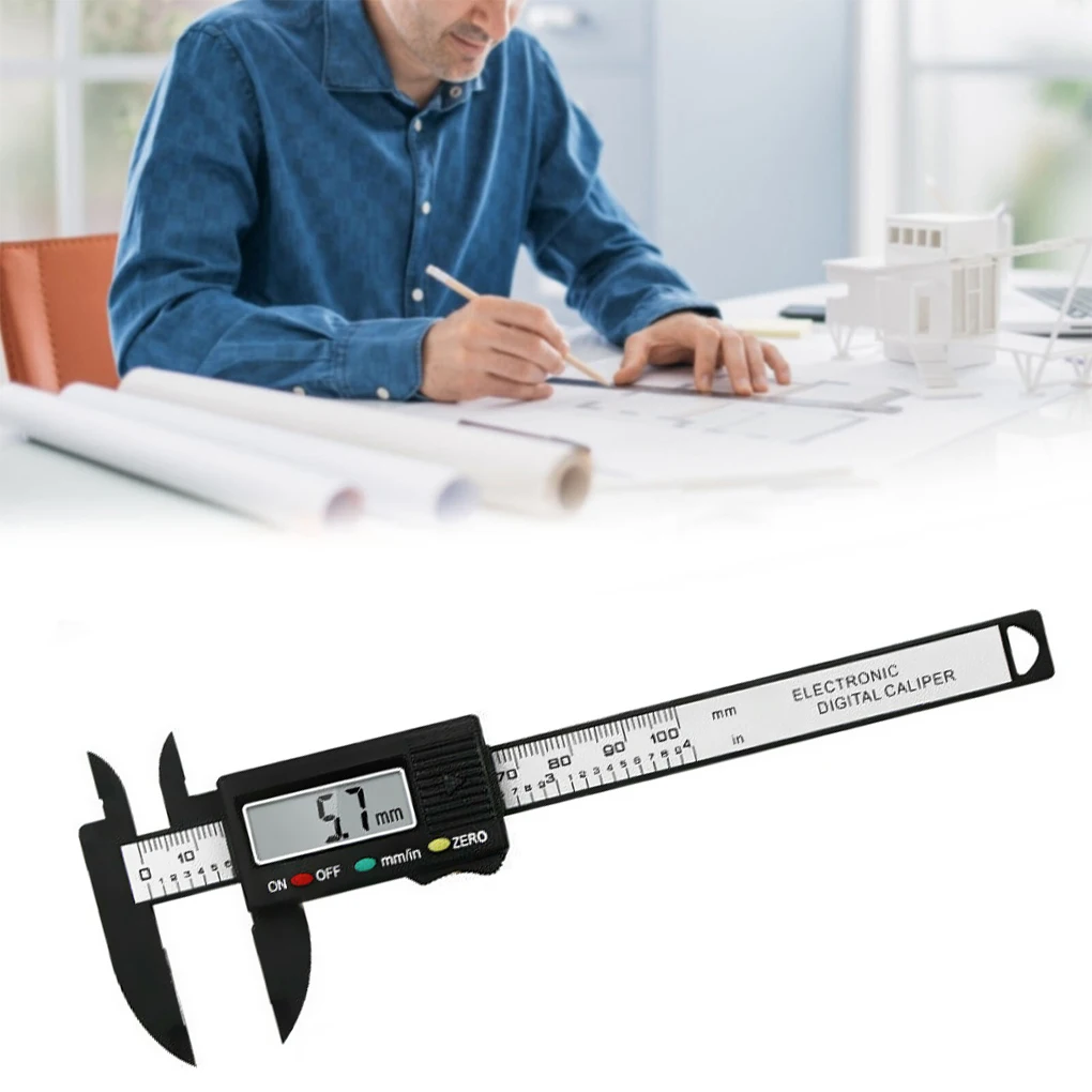 

Electronic Vernier Caliper LCD 0-100mm Micrometer Thickness Inch/mm Ruler Portable Measurement Gauge Instrument