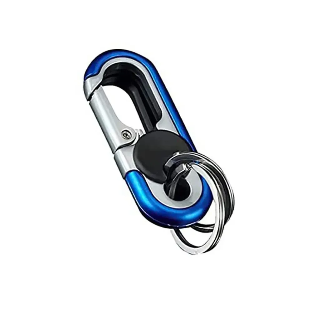 

Двойной Брелок Для Ключей, Мужской Модный Деловой Брелок Для Ключей, Металлическая Пряжка, Аксессуар Для Стайлинга Автомобиля