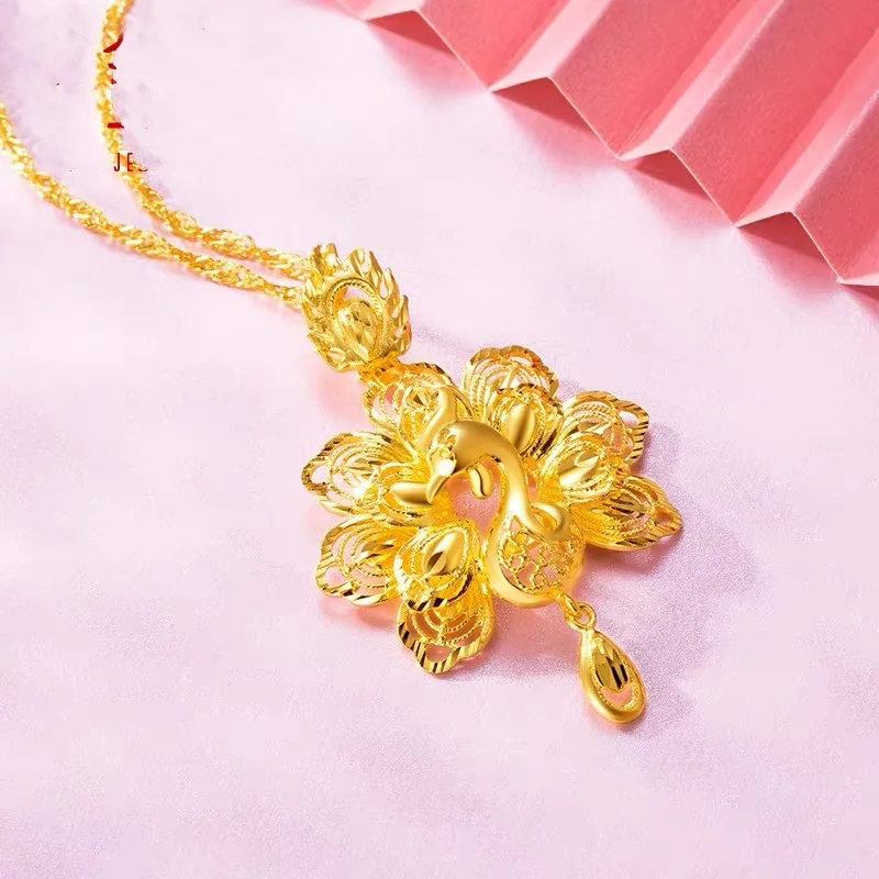 

Женское колье с волнистой цепью, цвет золото 14 к