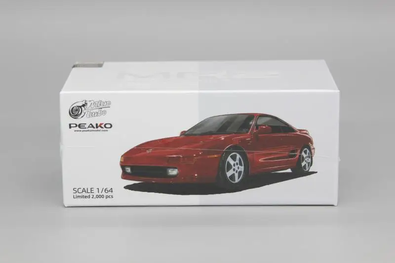 

Peako alloy 1:64 red MicroTurbo RV sports car model MR2 SW40 suitable for Toyota MT collection ornaments gift