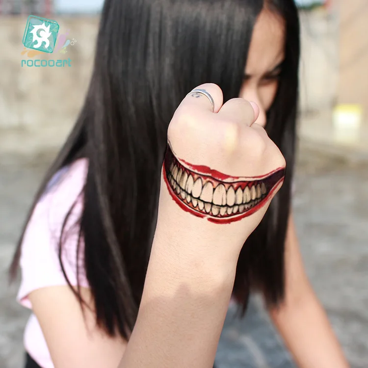 Временные тату-наклейки на Хэллоуин день мертвецов 5 шт. |