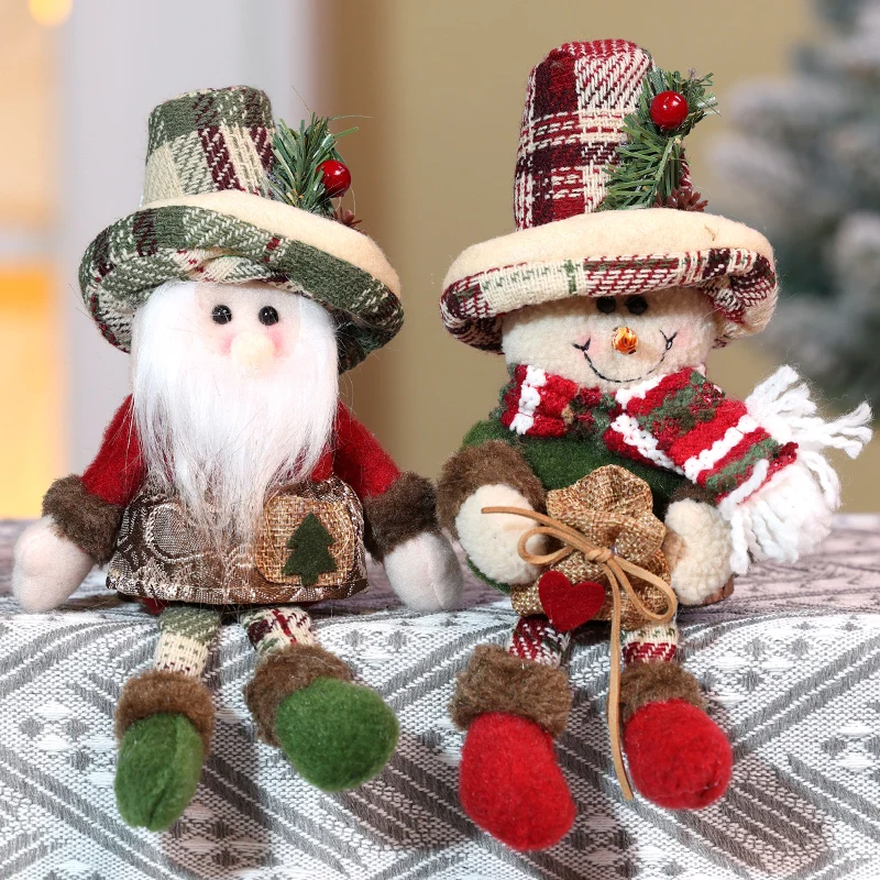 4 шт. новая большая кукла Санта-Клауса снеговика детский рождественский подарок