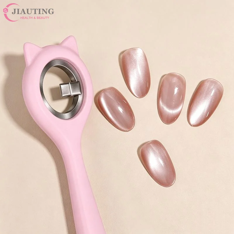 Фото Магнитное кольцо для маникюра 3-Second Hollow Cat Eye с мощным магнитом и ручкой, эффект черной дыры, для начинающих мастеров магнитного нейл-арта №4