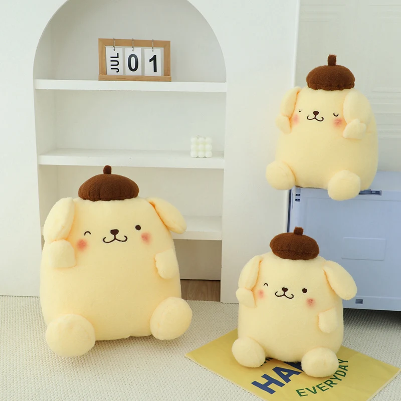 Фото Мягкая плюшевая подушка-игрушка Kawaii Pompompurin, милый подарок, кукла Помпомпурин для декора детской комнаты, подарки на Рождество и день рождения №2