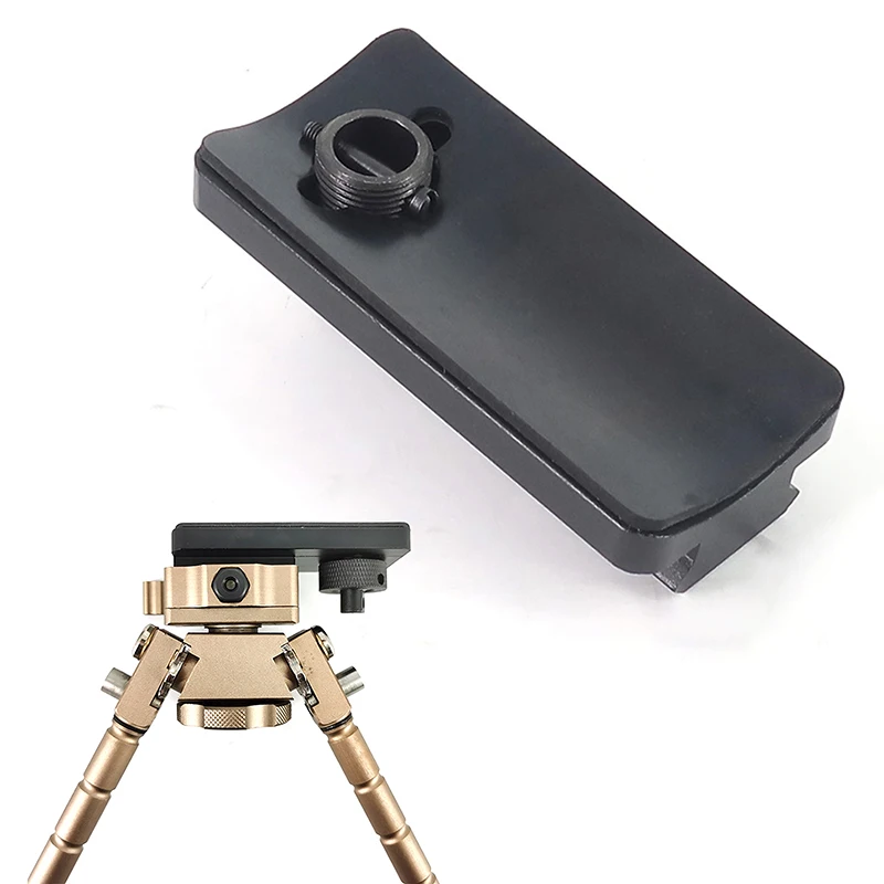 

Bipod Adapter Mount with 3-Slots 20MM Rail Rubber Base Hunting Accessories