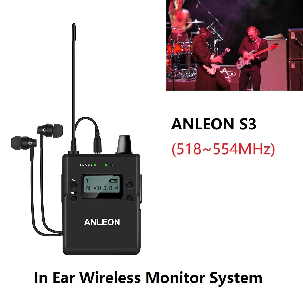 Vocalist Keyboardist Guitar Player用ANLEON S Wireless In-Ear Monitor System IEM System 518-554 - 2