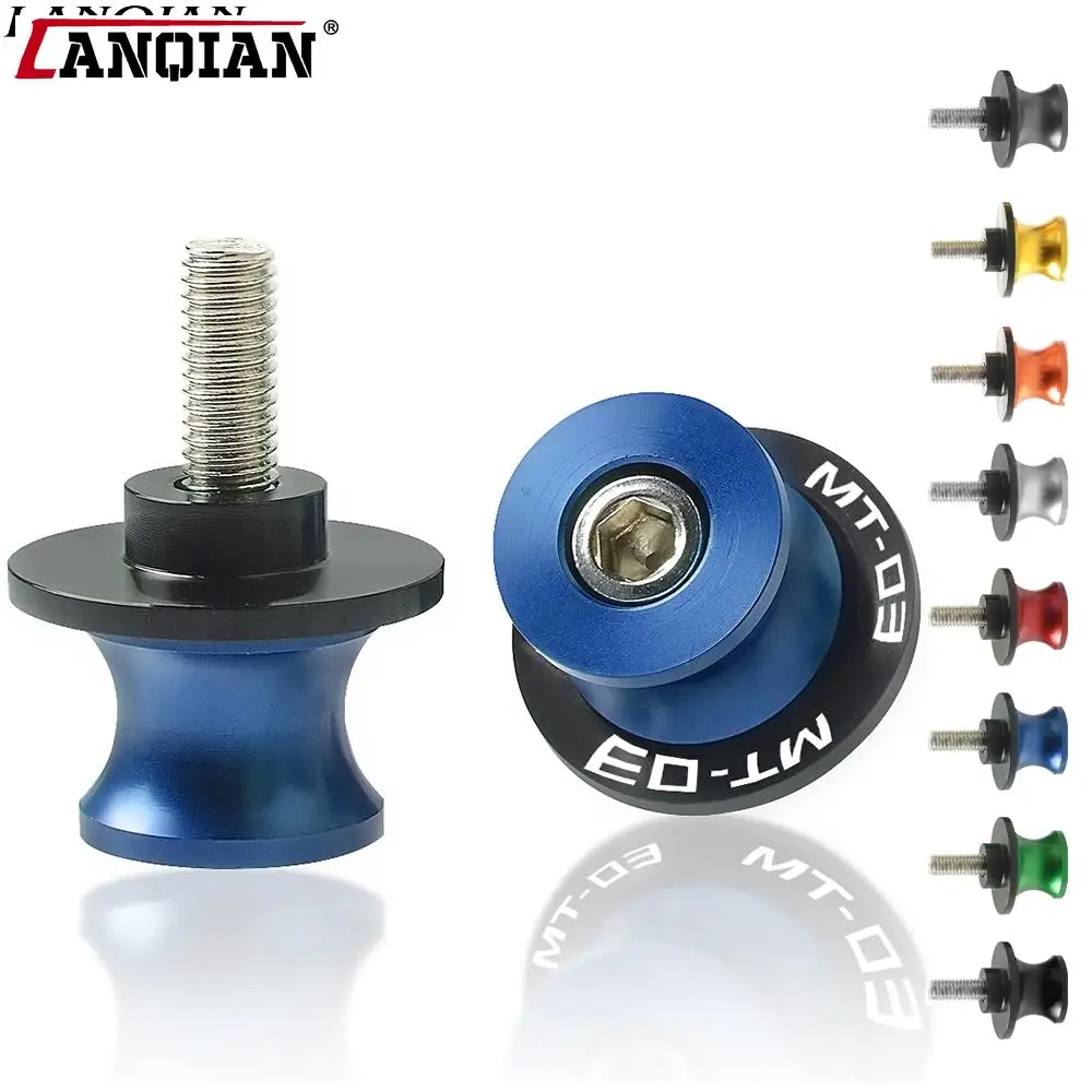 

Motorcycle For Yamaha MT-03 MT03 MT 03 2006 2007 - 2015 2016 Swingarm Spool Aluminum Sliders 6MM Swing Arm Drop Spools Slider