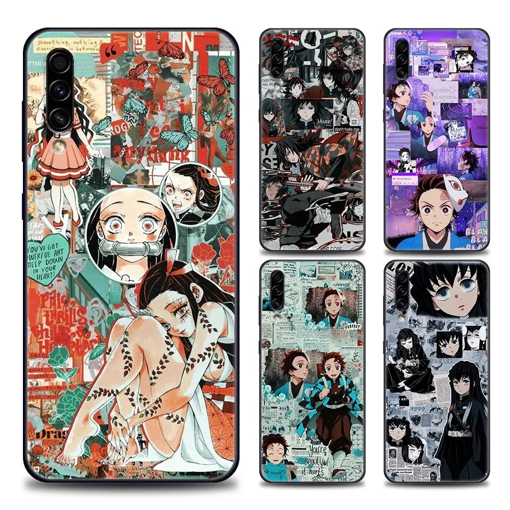 

Phone Case for Samsung A10 e S A20 A30 A30s A40 A50 A60 A70 A80 A90 5G A7 A8 2018 Silicone Anime Kimetsu No Yaiba Demon Slayer